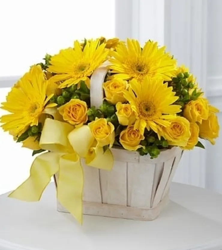 Sunstruck Floral Basket