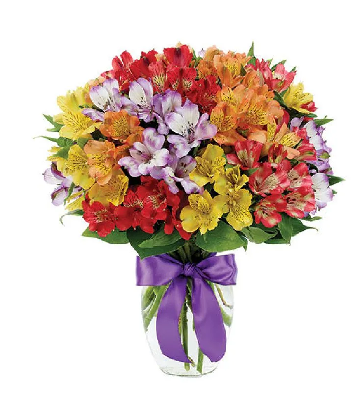 PERUVIAN LILY RAINBOW BOUQUET